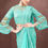 Thumbnail: Georgette bell sleeves ready to wear saree