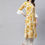 Thumbnail: Women Mustard Yellow Printed Floral Kurta