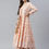 Thumbnail: Peach and white Floral printed Anarkali