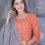 Thumbnail: orange kurti with chevron pant