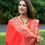 Thumbnail: Silk saree  With kashmiri embroidered work