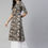 Thumbnail: Coffee brown and grey ethnic motifs printed kurta with pants