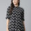 Thumbnail: Black and white geometric printed opaque Casual shirt