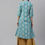 Thumbnail: Turquoise Blue and Beige A-line Kurta