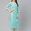 Thumbnail: Green & White Leheriya Printed Gotta Patti Kurta