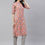 Thumbnail: pink and grey Floral printed A-line Kurta