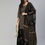 Thumbnail: Women Black Ethnic Motifs Printed Mirror Work  Kurti with Sharara & With Dupatta