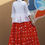 Thumbnail: Double Layer top with Rayon Inner and Georgette Shrug