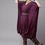 Thumbnail: Burgundy and golden kaftan calf length kurta