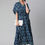 Thumbnail: Blue Floral printed Kaftan