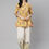 Thumbnail: Mustard yellow, pink and green regular A-line top