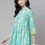 Thumbnail: Turquoise blue and white regular a-line top