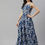 Thumbnail: Blue and white floral print maxi dress
