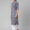 Thumbnail: Blue and peach-coloured Floral printed Kurti