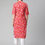 Thumbnail: Floral printed Mandarin collar Three-quarter, roll-up sleeves