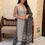 Thumbnail: Cotton Printed Cut Sleeves Kurti With Pant
