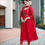 Thumbnail: Embrace Red Georgette Kurti