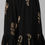 Thumbnail: Women Black Ethnic Motifs Printed Mirror Work  Kurti with Sharara & With Dupatta