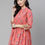 Thumbnail: Peach- Coloured and off white regular A-line top