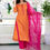 Thumbnail: Reyon kurti with embroidered dupatta