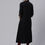 Thumbnail: Black solid A-line kurta