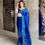 Thumbnail: Royal blue saree
