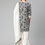 Thumbnail: Floral printed Straight shape  style Round neck, three-quarter regular sleeve