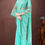 Thumbnail: Georgette bell sleeves ready to wear saree
