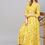 Thumbnail: Yellow and green printed A-line kurta