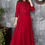 Thumbnail: Premium Reyon full flare pattern Gown paired up with work jacket.