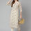 Thumbnail: Off white printed kurta with trousers