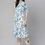 Thumbnail: White and Blue Floral printed A-line Kurti