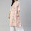 Thumbnail: White & Pink Floral printed Kurta