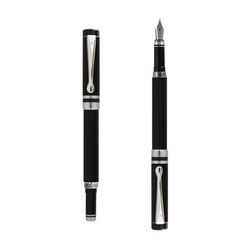 Ipazia fountain pen Ebony Wood