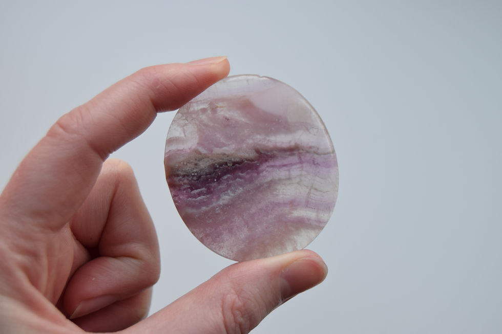 Thumbnail: fluorite palmstone (tiny pastel landscapes)