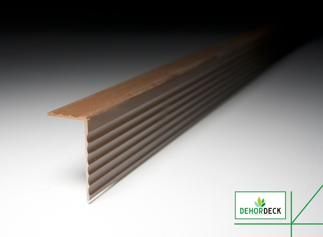 WPC DEHOR ANGOLARE "L" WALNUT CM 200x4.8x2.6