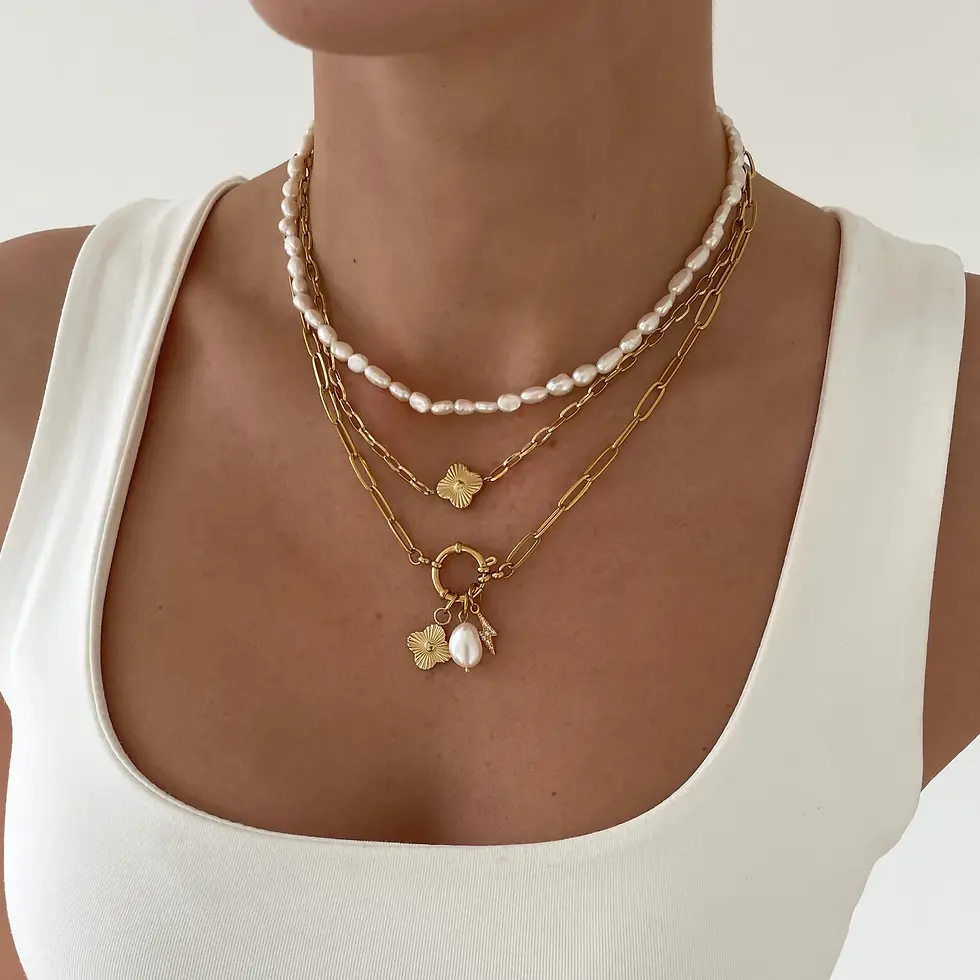 Jewellery, jewelry, Charm NecklaceCharm Earring, Gold, Vermeil, Gold Plated, Silver, Waterproof