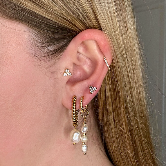 Jewellery, jewelry, Charm NecklaceCharm Earring, Gold, Vermeil, Gold Plated, Silver, Waterproof