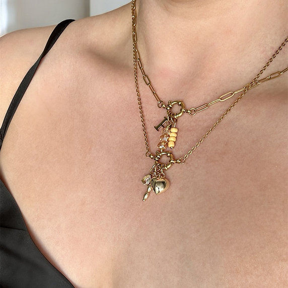 jewellery, jewelry, Charm NecklaceCharm Earring, Gold, Vermeil, Gold Plated, Silver, Waterproof