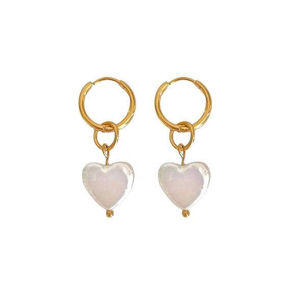 Charm Necklace, pearl, jewellery, jewelry, Charm Earring, Gold, Vermeil, Gold Plated, Silver, Waterproof