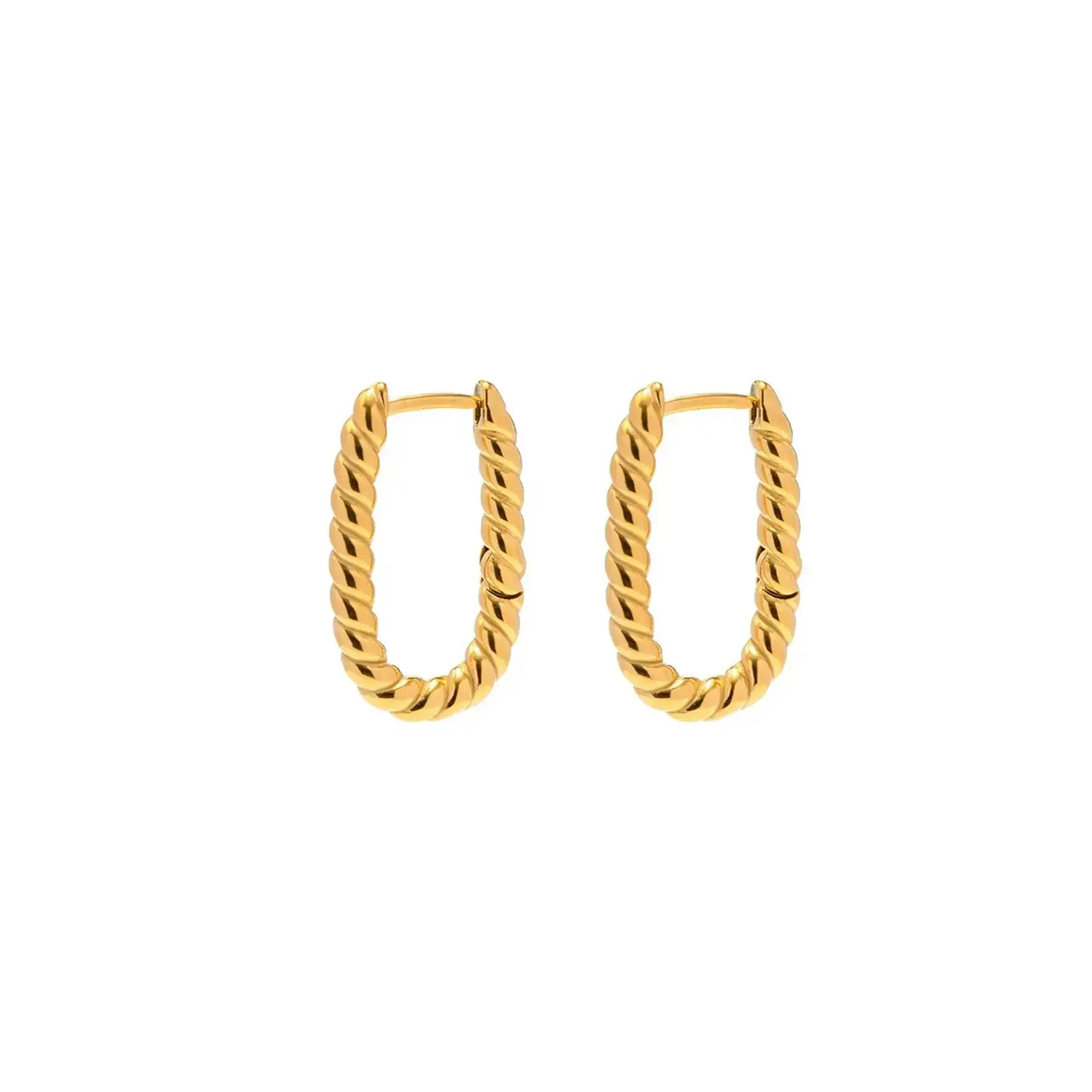 Twisted Earring, Charm Hoop, Jewellery, jewelry, Gold vermeil