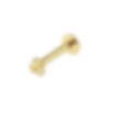PVD coating,Flat Back, Earring, Labret Stud, Gold Vermeil, Cartilage Jewellery