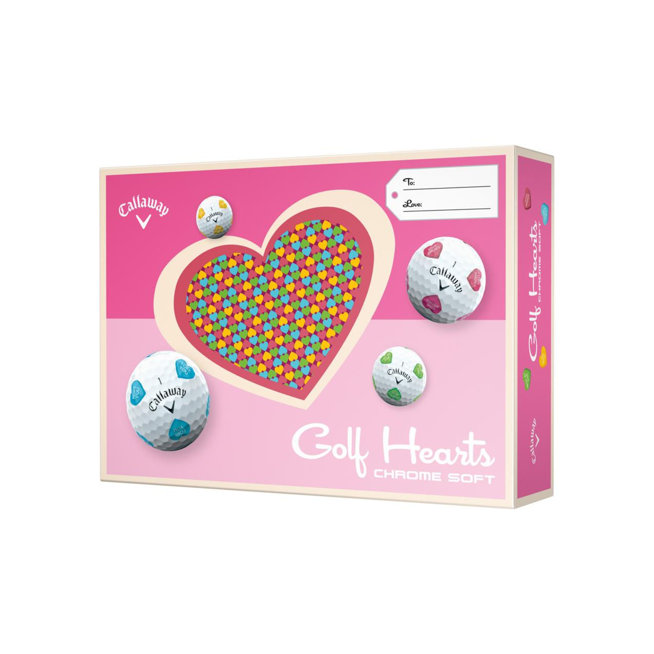 Callaway Chrome Soft Golf Hearts White Dozen 2026
