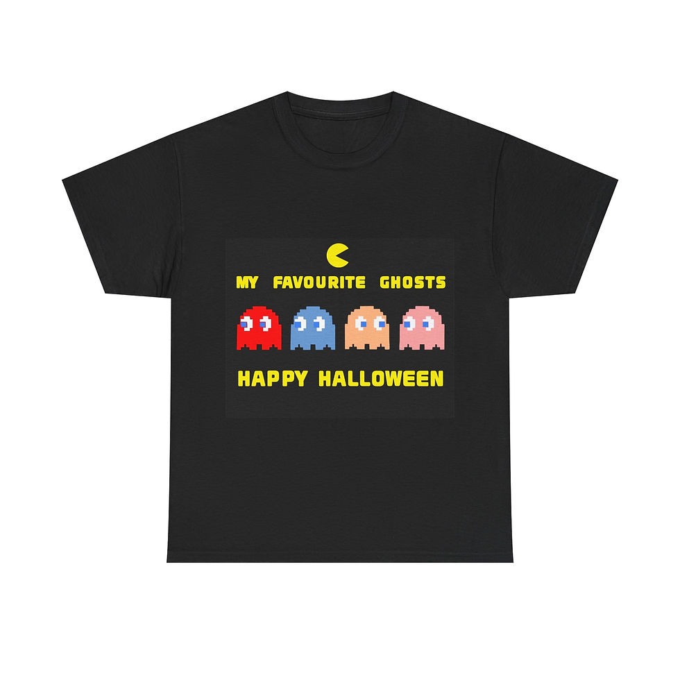 Thumbnail: Pac-Man Halloween Tee — "My Favourite Ghosts"