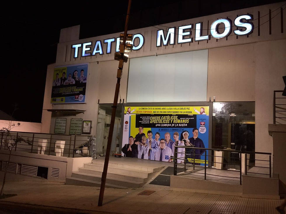 Marquesina Teatro Melos. Carlos Paz.