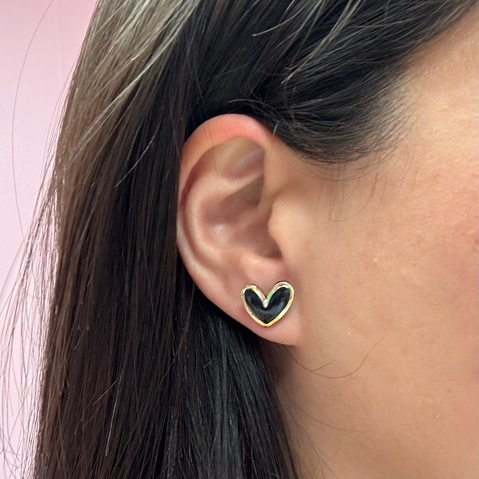 Thumbnail: Black & Gold Earrings