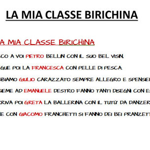La mia classe birichina - Classe 3^ Saline