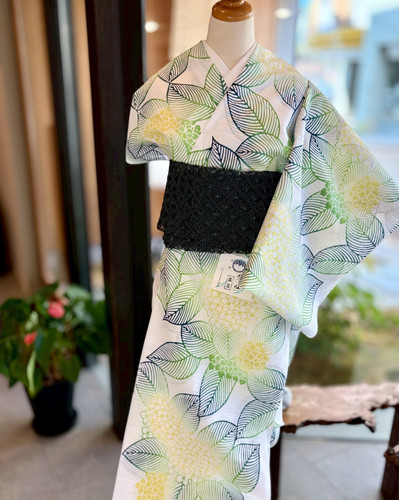 墨色 芭蕉半幅帯 | hibikimono-sasaki