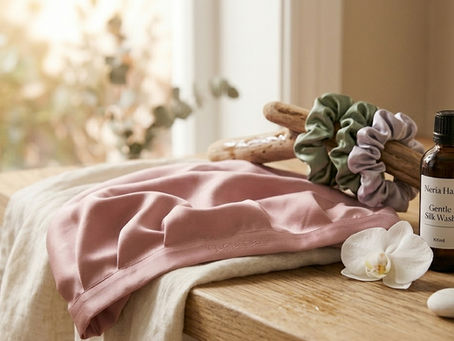Guide entretien Soie : comment prendre soin de vos accessoires en soie Neria Hair?