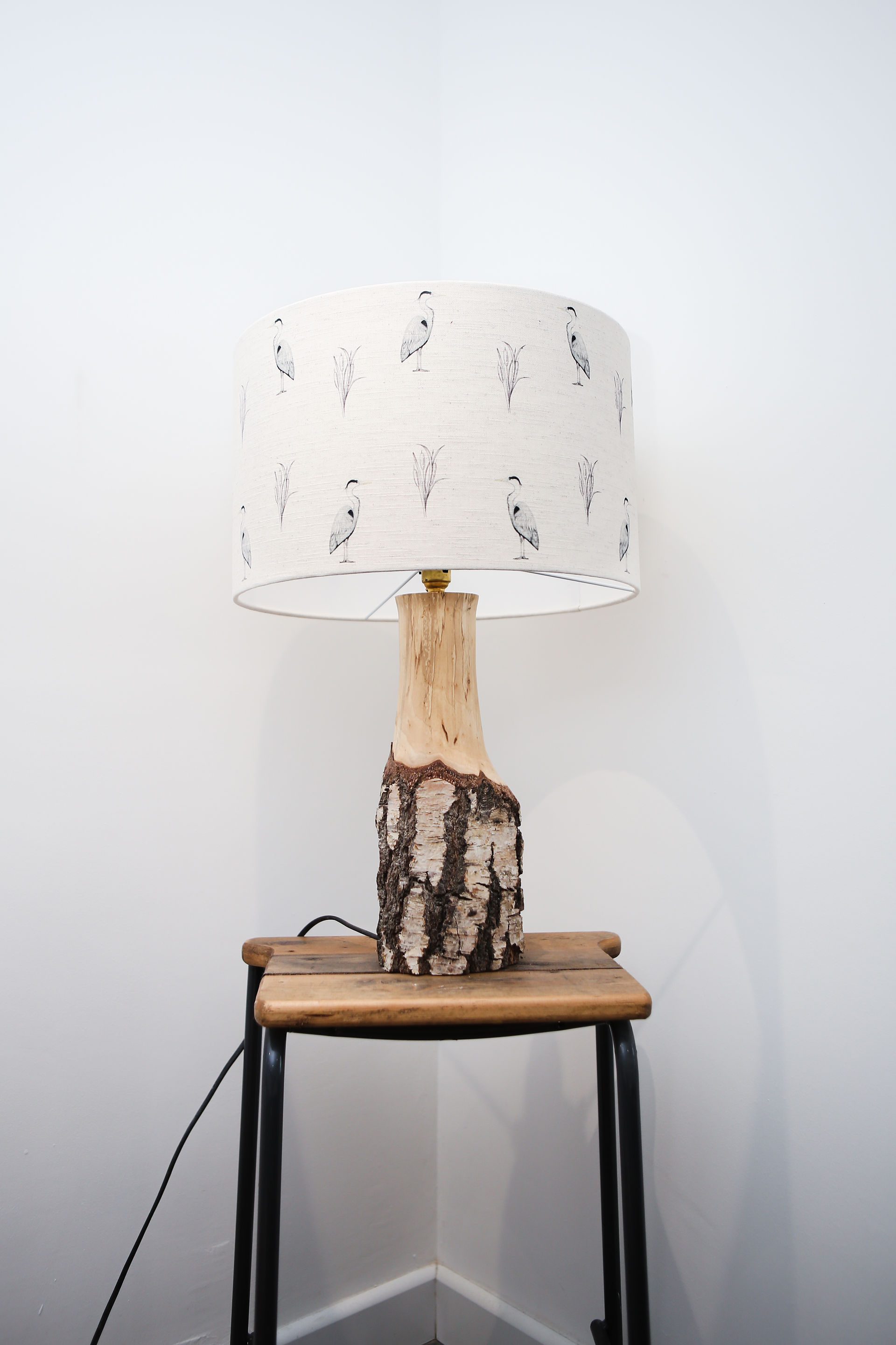 Lampshade: Made by Christine.
